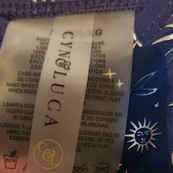 Women's Swimsuit Celestial Pattern Size XL - Picture 5 of 6